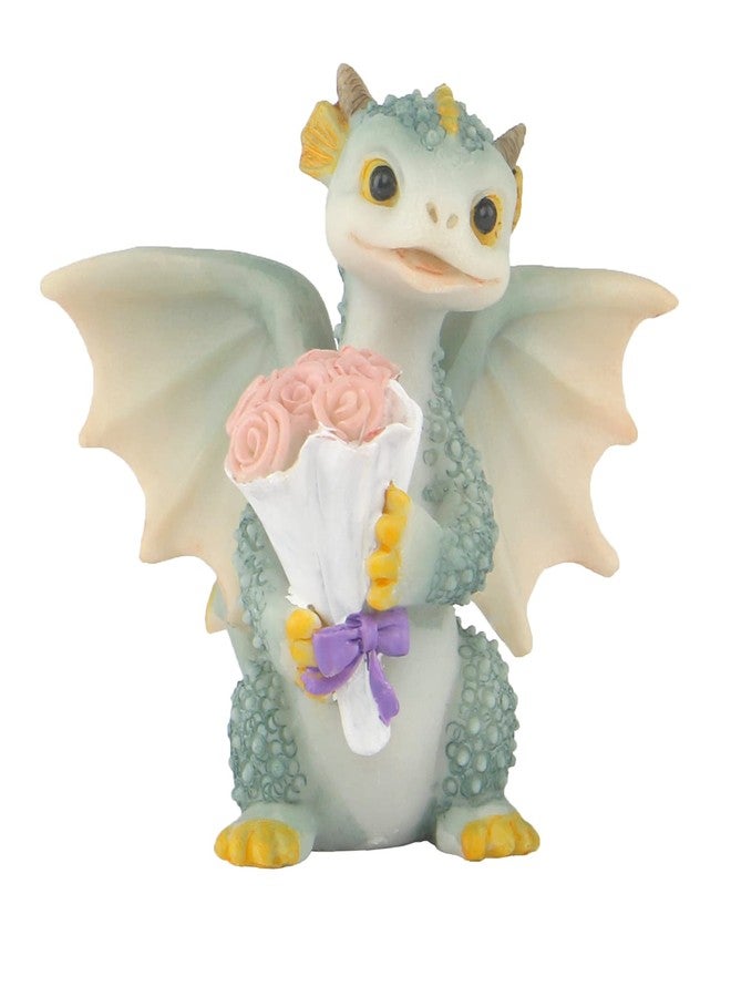 KEEPKAP Mini Dragon Figurine, Resin Home Decor, Cute Ornaments, Lucky Animal Garden Statue for Micro Landscape - Image 1